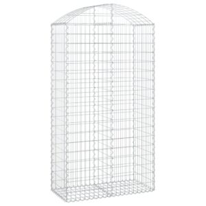 Oblúkový gabionový kôš 100x50x180/200 cm pozinkované železo - Image 2