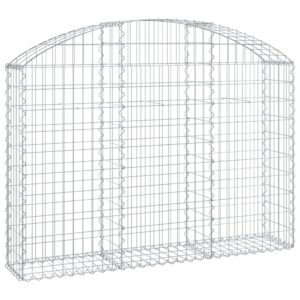 Oblúkový gabionový kôš 150x30x100/120 cm pozinkované železo - Image 2