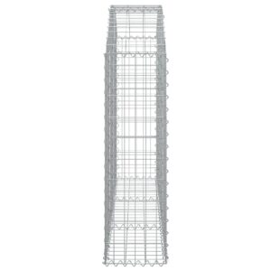 Oblúkový gabionový kôš 150x30x100/120 cm pozinkované železo - Image 4