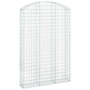Oblúkový gabionový kôš 150x30x220/240 cm pozinkované železo - Image 2