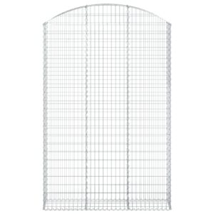 Oblúkový gabionový kôš 150x30x220/240 cm pozinkované železo - Image 3
