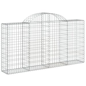 Oblúkový gabionový kôš 200x30x100/120 cm pozinkované železo - Image 2