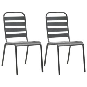 Stohovateľné vonkajšie stoličky 2 ks