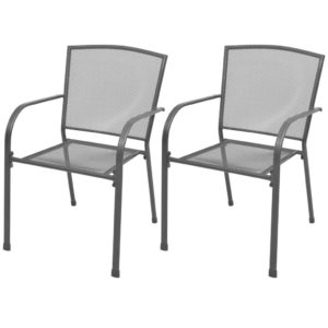 Stohovateľné záhradné stoličky 2 ks