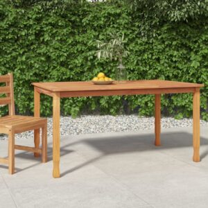 Záhradný jedálenský stôl 150x90x75 cm tíkové masívne drevo