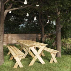 Záhradný stôl 220x73x70 cm impregnované borovicové drevo
