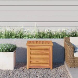 Záhradný úložný box s vreckom 60x50x5 cm masívny teak