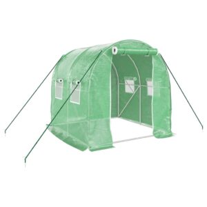 Fóliovník s oceľovým rámom zelený 4 m² 2x2x2 m - Image 2