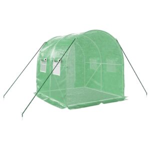 Fóliovník s oceľovým rámom zelený 4 m² 2x2x2 m - Image 6
