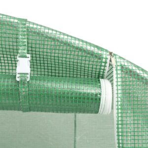 Fóliovník s oceľovým rámom zelený 4 m² 2x2x2 m - Image 8
