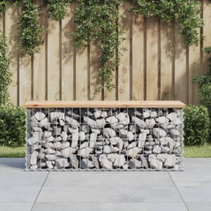 Záhradná lavička gabiónový dizajn 103x31
