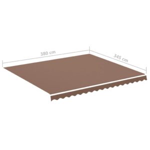 Náhradná látka na markízu hnedá 4x3,5 m - Image 6