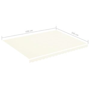 Náhradná látka na markízu krémová 4,5x3,5 m - Image 6