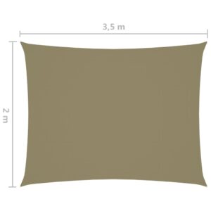 Tieniaca plachta oxfordská látka obdĺžniková 2x3,5m béžová - Image 7