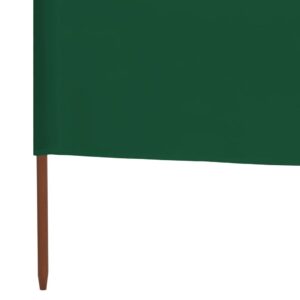 3-panelová zábrana proti vetru látková 400x160 cm zelená - Image 4