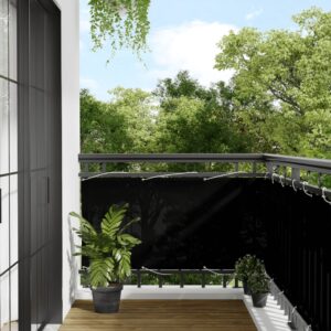 Balkónová zástena čierna 75x1000 cm 100 % polyester oxford
