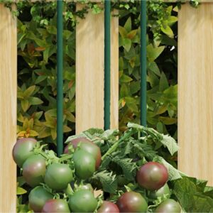 Záhradné kolíky 30 ks zelené 150 cm oceľ