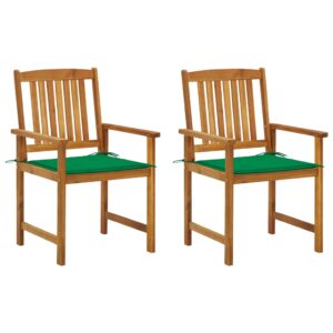Záhradné stoličky s podložkami 2 ks