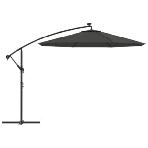 Náhradná látka pre závesný slnečník antracitová 350 cm - Image 5