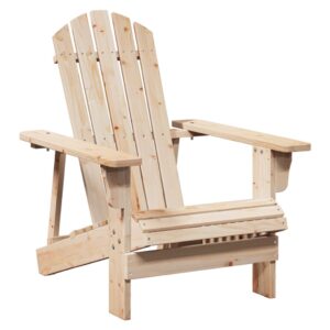 Kreslo adirondack s otomanom masívna jedľa - Image 5
