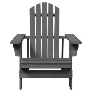 Kreslo adirondack sivé 69x85x90,5 cm jedľový masív - Image 3