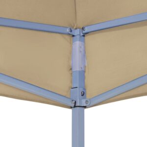 Strecha na párty stan 2x2 m, béžová 270 g/m² - Image 4