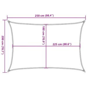 Tieniaca plachta 160 g/m² sivohnedá 2x2,5 m HDPE - Image 10