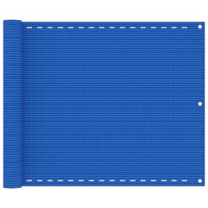Balkónová markíza modrá 75x500 cm HDPE