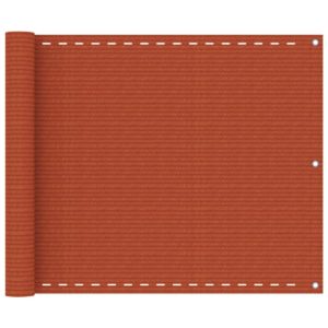 Balkónová markíza oranžová 75x500 cm HDPE