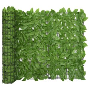 Balkónová markíza so zelenými listami 300x100 cm