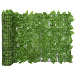 Balkónová markíza so zelenými listami 400x75 cm