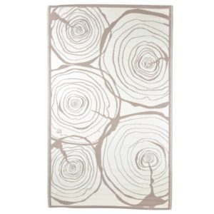 Esschert Design Vonkajší koberec 240x150 cm dizajn pňov stromov
