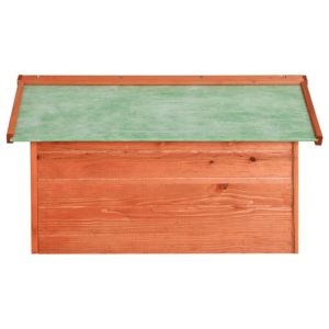 Garáž na robotickú kosačku 72x87x50 cm jedľový masív - Image 5