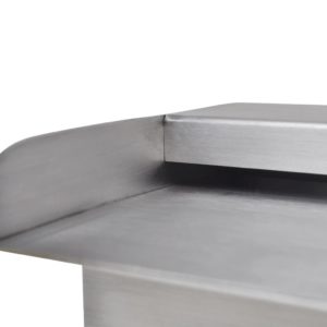 Obdĺžniková bazénová fontána/vodopád, nehrdzavejúca oceľ 45 cm - Image 6