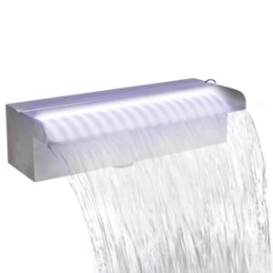 Obdĺžniková bazénová fontána/vodopád s LED