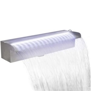 Obdĺžniková bazénová fontána/vodopád s LED