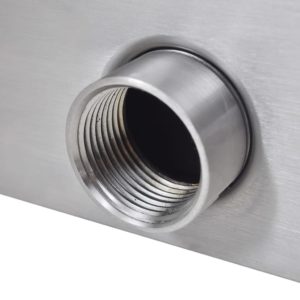 Obdĺžniková bazénová fontána/vodopád s LED, nehrdzavejúca oceľ 45 cm - Image 7