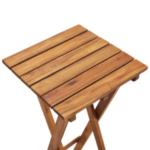 Podstavec na kvetináč 30x30x67 cm masívne akáciové drevo - Image 5