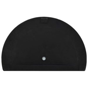 Stojan na slnečník čierny polyresinový polkruhový 9 kg - Image 5
