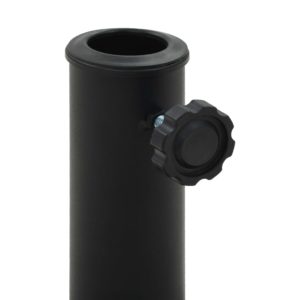 Stojan na slnečník čierny polyresinový štvorcový 8 kg - Image 3