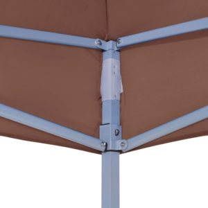 Strecha na párty stan 3x3 m, hnedá 270 g/m² - Image 4