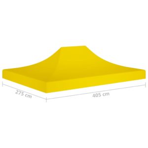 Strecha na párty stan 4x3 m, žltá 270 g/m² - Image 6