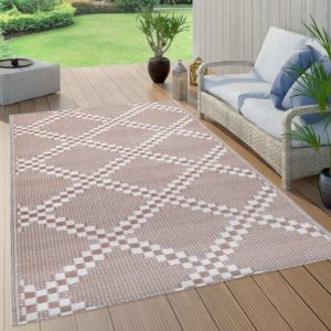 Vonkajší koberec hnedý 190x290 cm PP