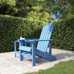 Záhradná stolička Adirondack HDPE bledomodrá