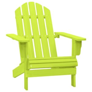 Záhradná stolička Adirondack jedľový masív zelená