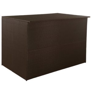 Záhradný úložný box hnedý 150x100x100 cm polyratanový