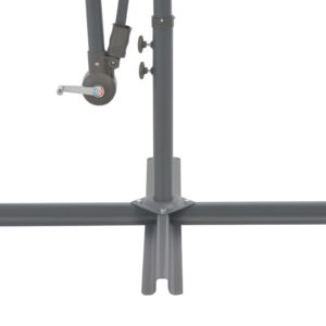 Závesný slnečník s hliníkovou tyčou 300 cm bordovočervený - Image 5