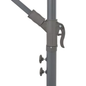 Závesný slnečník s hliníkovou tyčou 300 cm bordovočervený - Image 6
